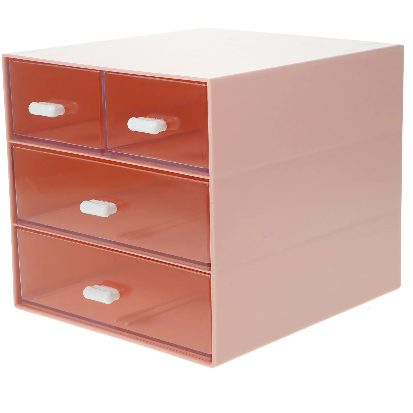 Multi-Layer Desktop Storage Box ABS Material Large Capacity Jewelry Organizer for Office Home Sundry Storage