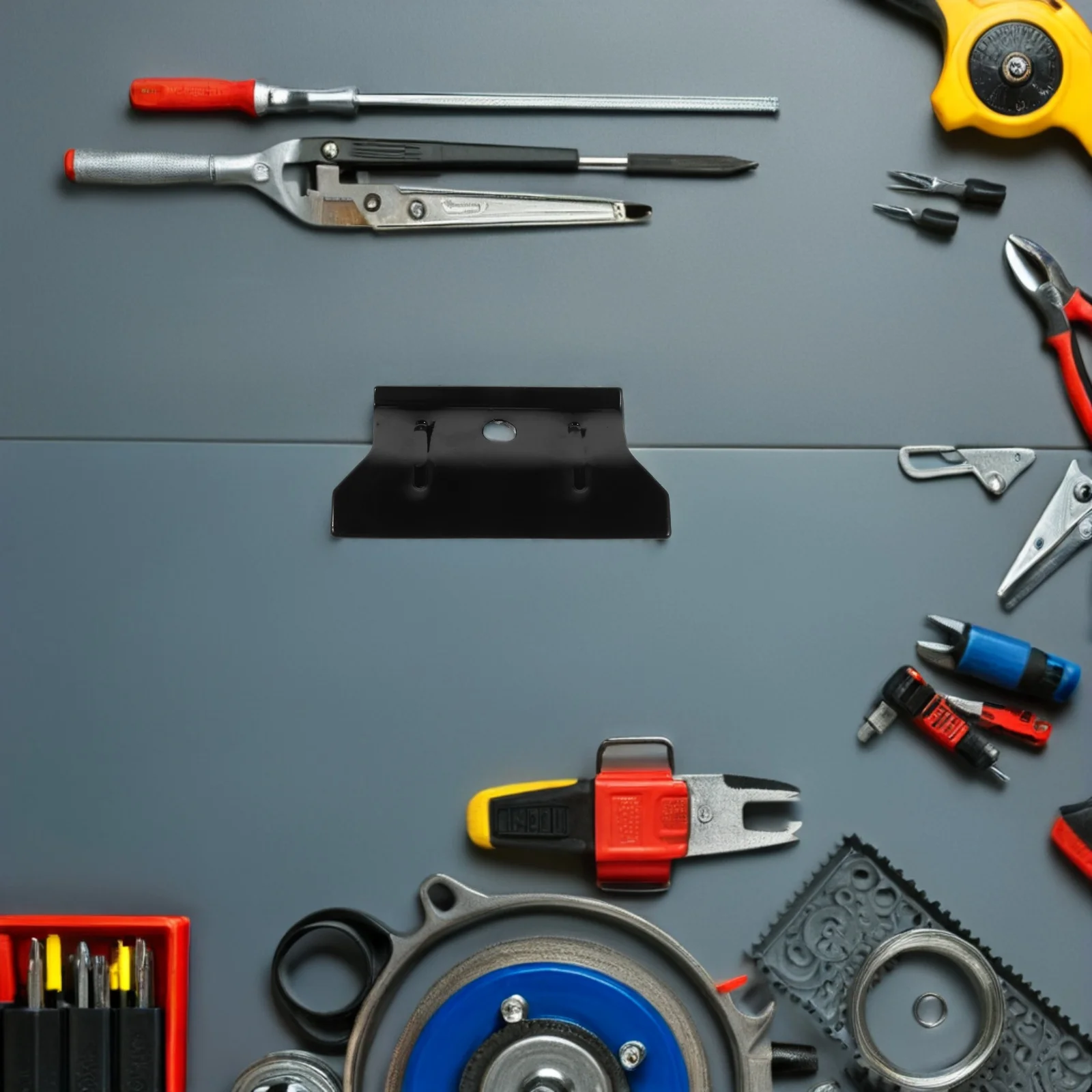 

Black Car Holder Bracket Metal Hold Down Mount Durable Automotive Rack for Stable Secure Installation