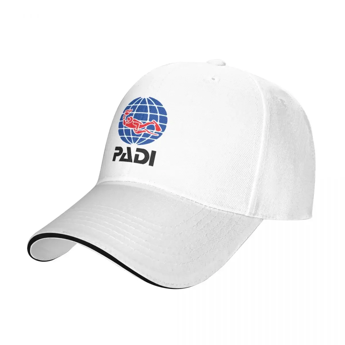 Scuba Driver Padi Father'S Day Peaked Cap Adjustable Unisex Spring And Summer Daddy Hat Sunshade Sports Baseball Cap