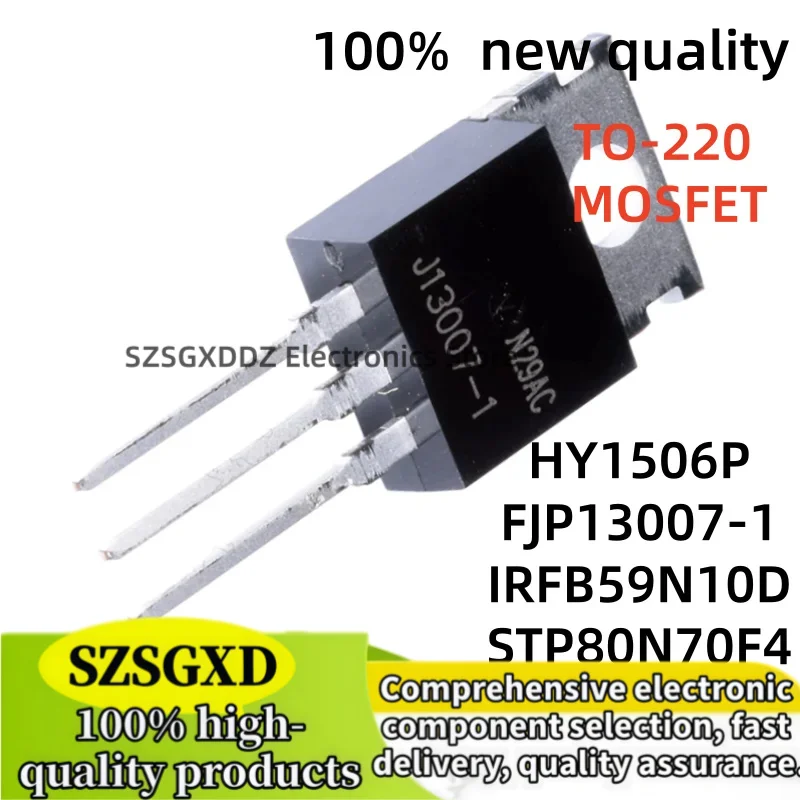 5-10Uds STP80N70F4 80N70F4  FJP13007-1 J13007-1 FB59N10D IRFB59N10D BTA20-800B  HY1506 HY1506P MBR40100CT TO-220 MOSFET
