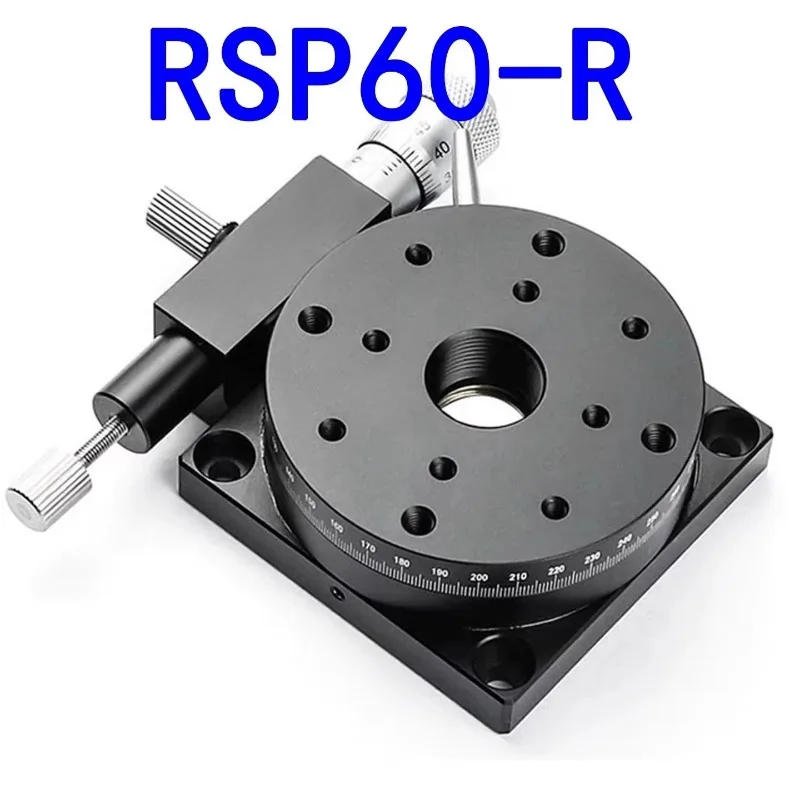 R-axis Rotary Displacement Platform Manual 360° Angle Fine Adjustment Indexing Plate RS40 RS60