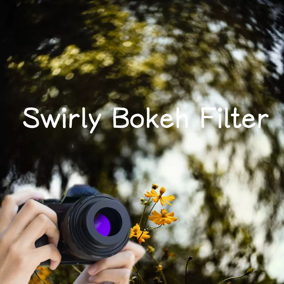 Wirbelnder Bokeh-Effekt-Objektivfilter: Simuliert Petzval-Stil Vortex-Bokeh – Kreativer Fotografie-Aufsatz für Prime-Objektive