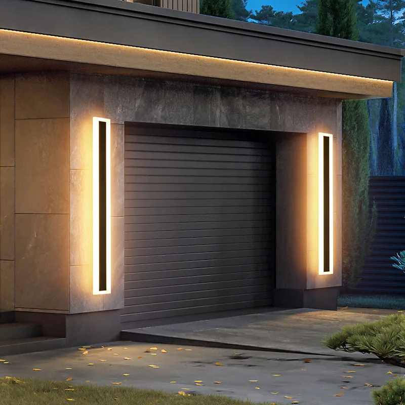 Imagem -06 - Impermeável Long Led Wall Light Iluminação Exterior Jardim e Varanda Luminárias Ip65 110v 220v