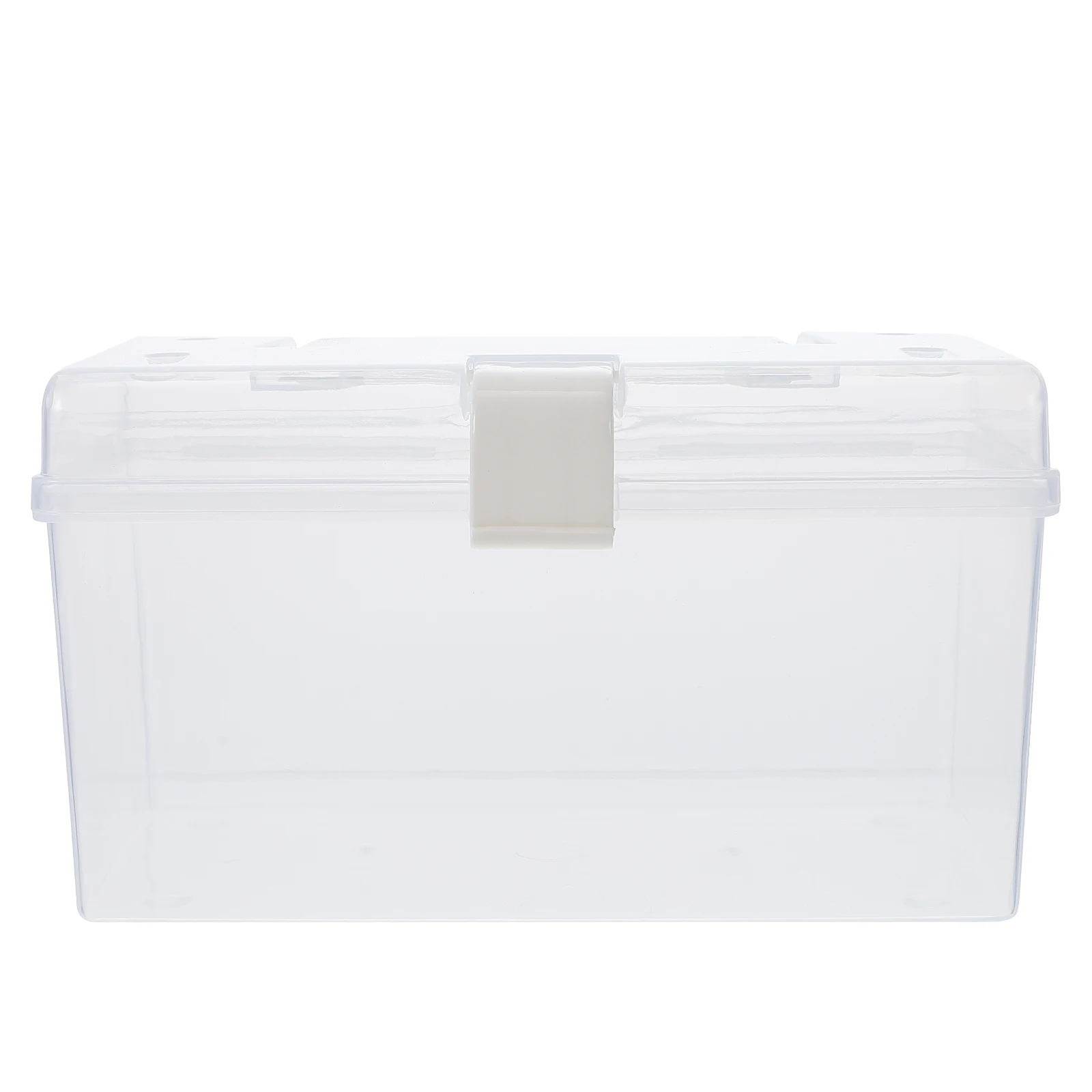 

1pc Dustproof Mask Storage Box Plastic Face Cover Container Portable Mask Organizer Holder For Drawer Cabinet Clear Lightweight