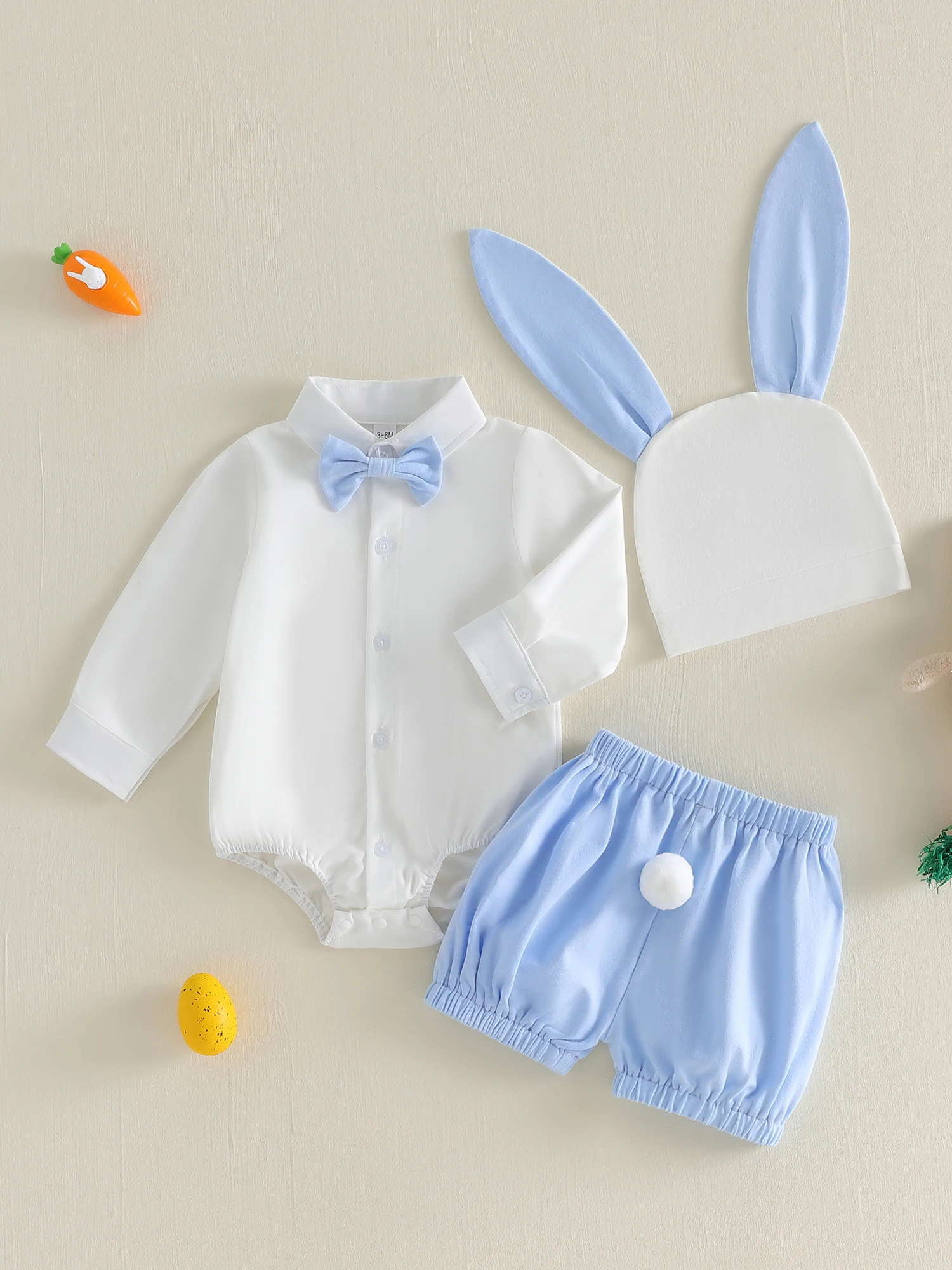 

Очаровательная одежда из трех предметов для маленьких мальчиков. Стильная рубашка на пуговицах с короткими рукавами и джинсовые шорты с подходящим комплектом кепок на весну.