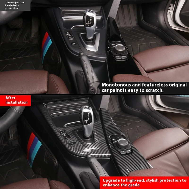 ألياف الكربون سيارة مركز وحدة التحكم تكييف الهواء لوحة القيادة زخارف اللوحات لسيارات BMW 3 4 سلسلة 3GT F30 F32 F34 الملحقات الداخلية