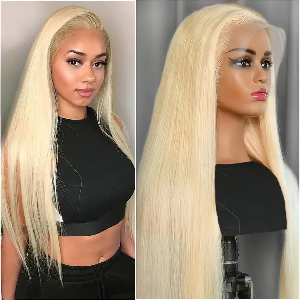 

200% Density Straight Blonde 613 Hd Lace Frontal Wig 13x6 Brazilian 100% Human Hair Wigs For Women 13x4 Lace Frontal Colored Wig