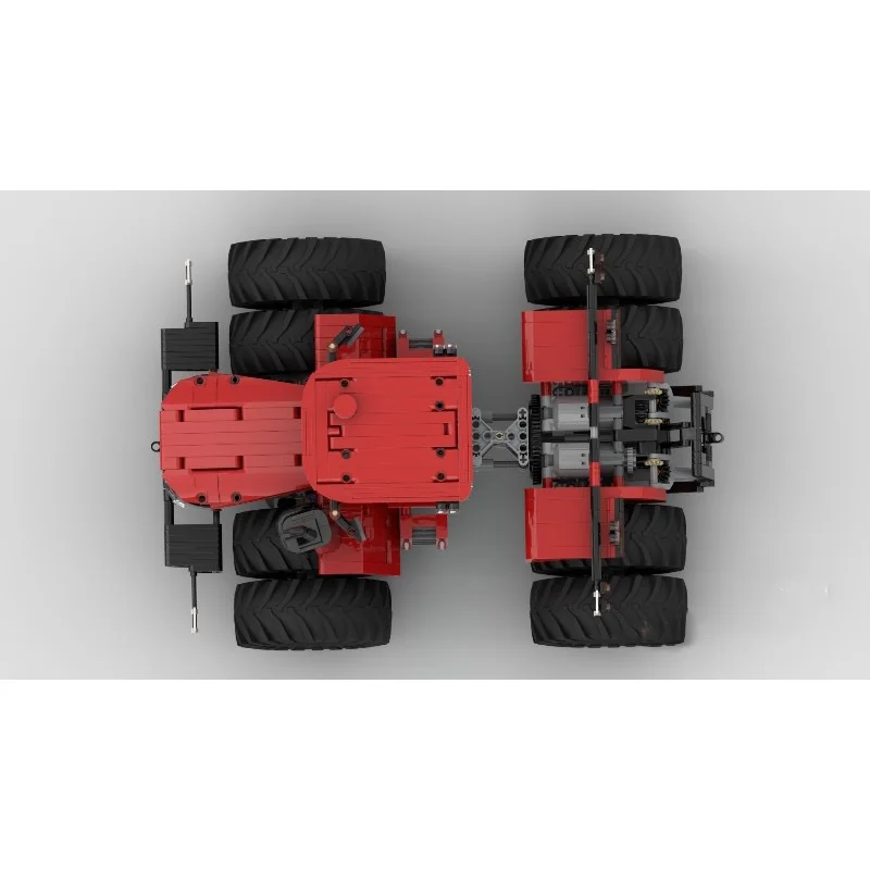 Moc 2024-  CASE 470 Tractor Agricultural Tractor Engineering Vehicle Building Blocks Creative Garage Toys Christmas Child Gift