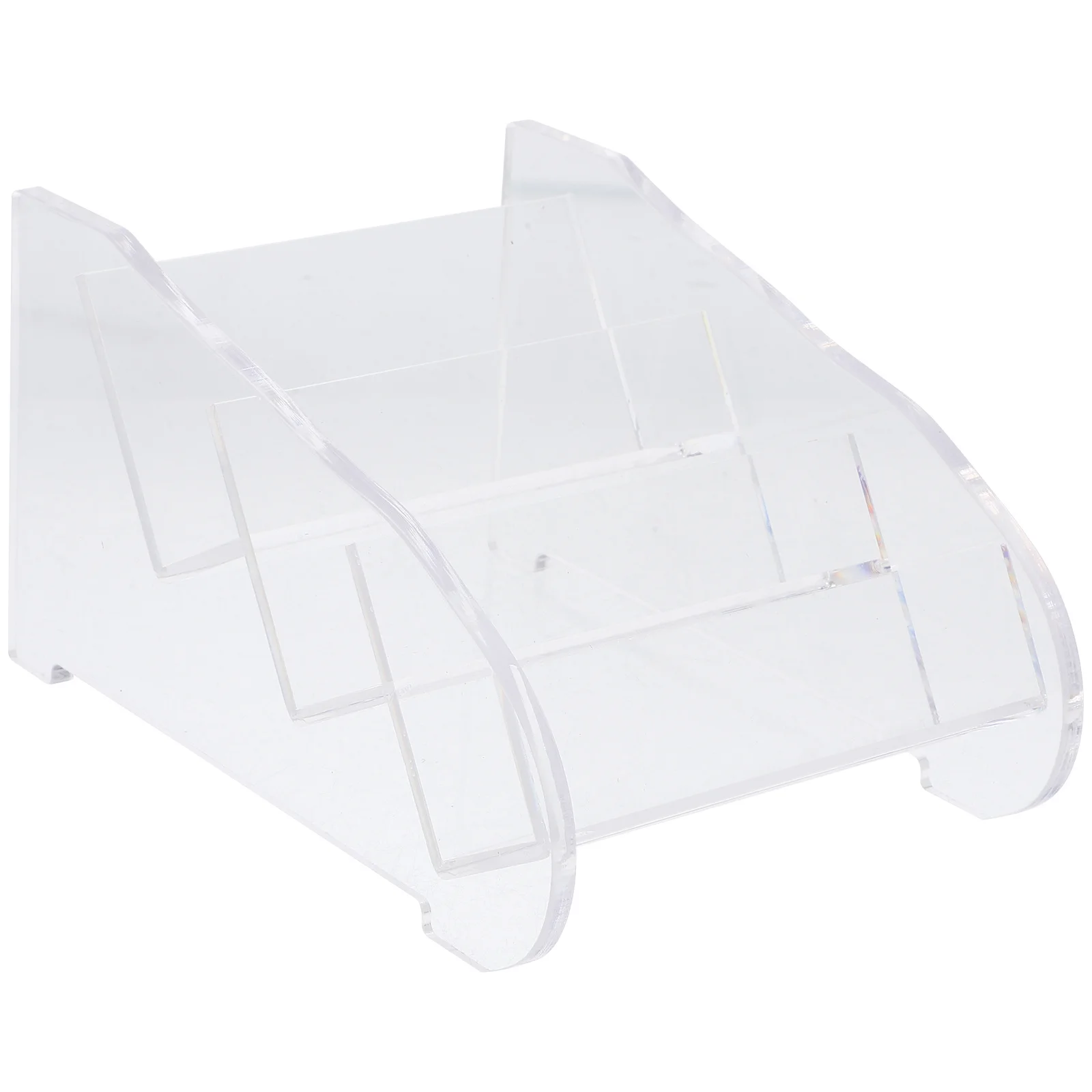 

Business Card Holder for Desk Cards Acrylic Slot Vertical Organizer Fitness Display Stand Office