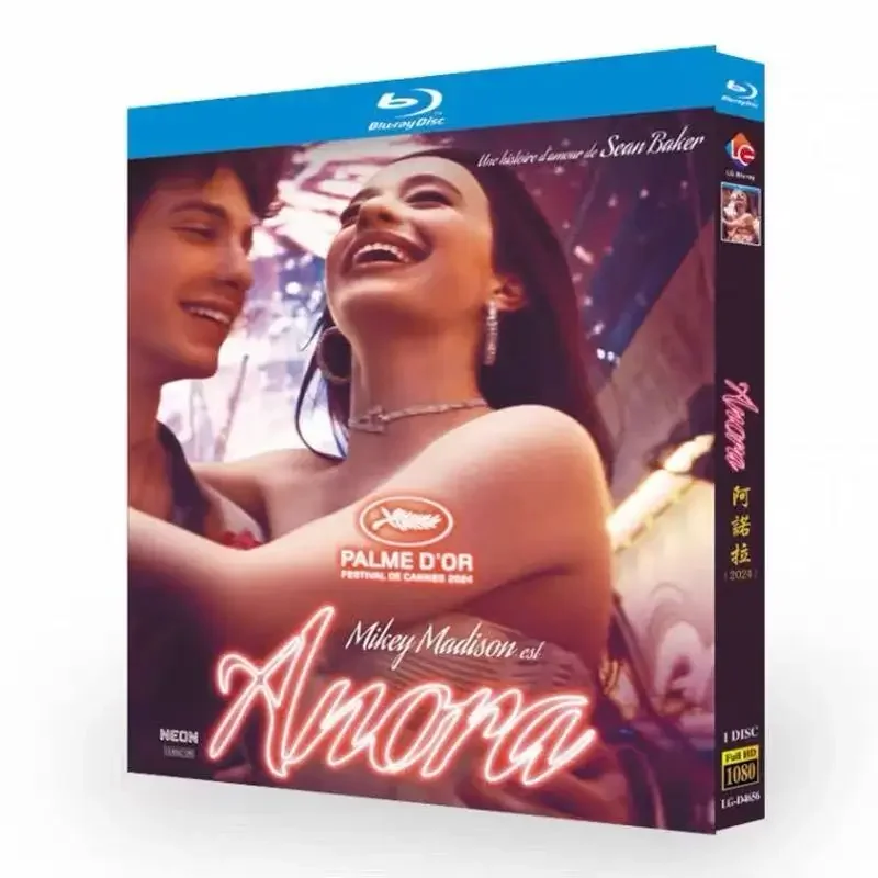 Anora (2024) Blu-ray DVD 1-Disc 1080P All Region Movie Box Set