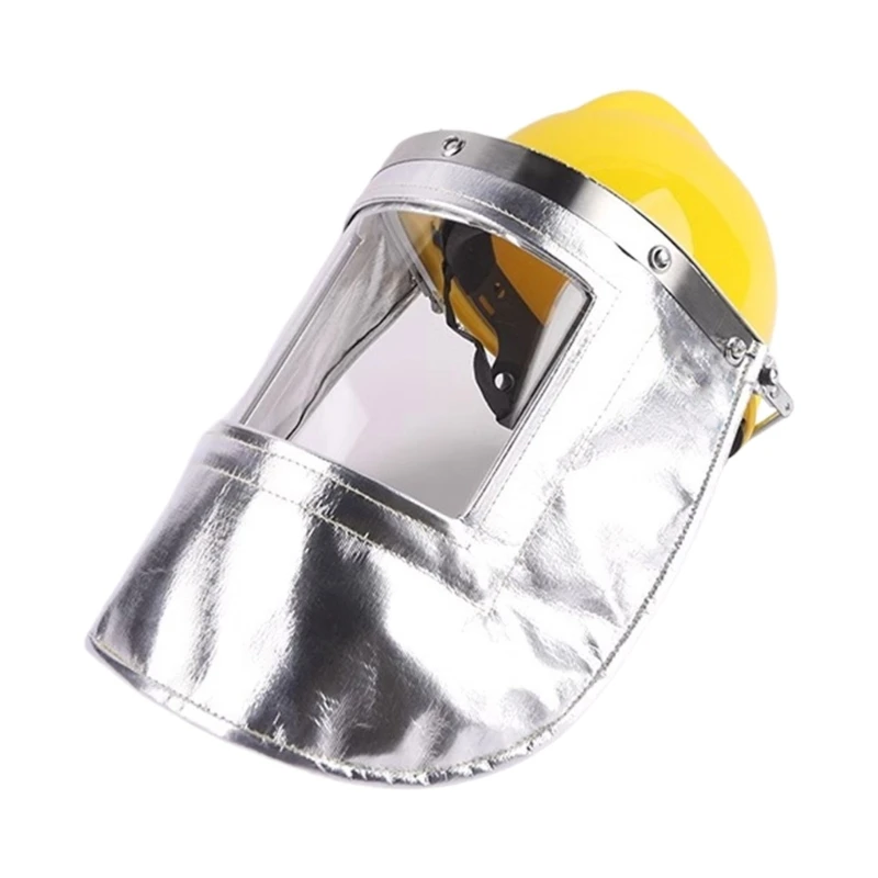 340D Heat Resistant Plastic Face Cap Lightweight Full Coverage For Outdoor Workers Cycling Enthusiasts