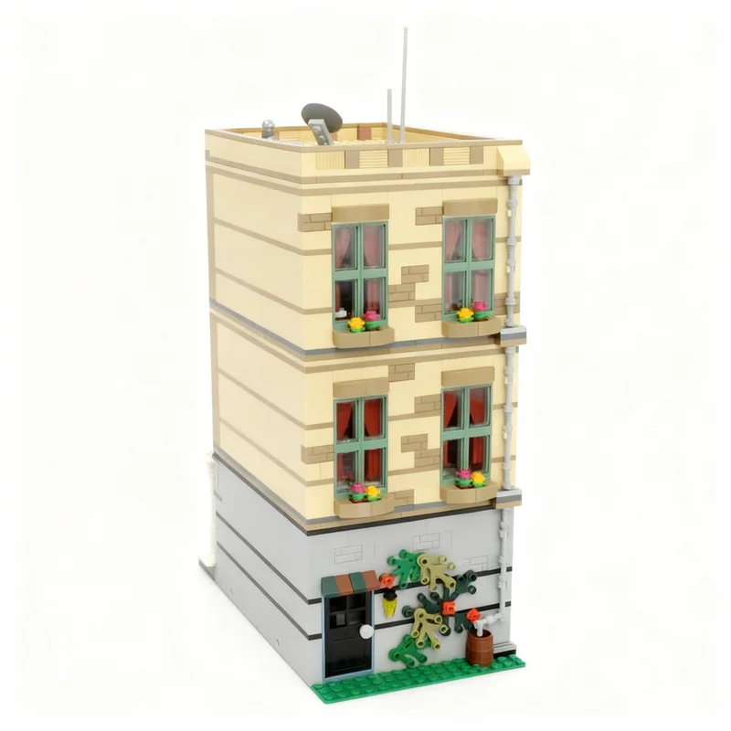 2753pcs MOC 모듈형 거리 풍경 모듈형 전자 상 - Diy Electronics Store 리뷰 및 가격