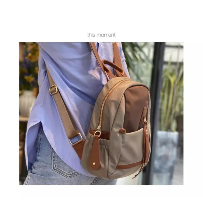 

Backpack Female New Style Korean Version All-match Waterproof Nylon Fallow Oxford Cloth Backpack Fashion