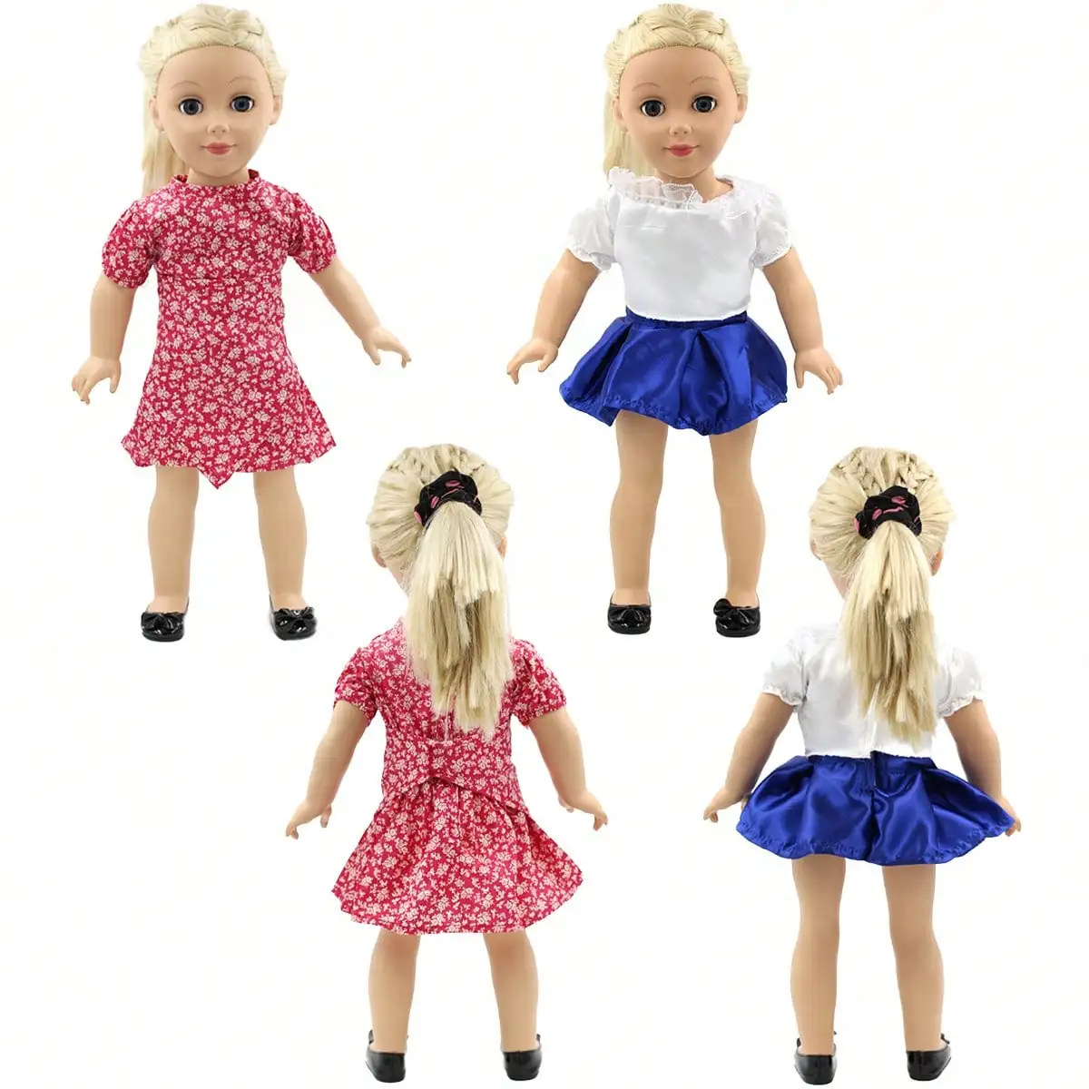 

18-дюймовое модное платье для куклы, одежда для куклы, аксессуары, наряд для игр, без куклы или обуви в комплекте