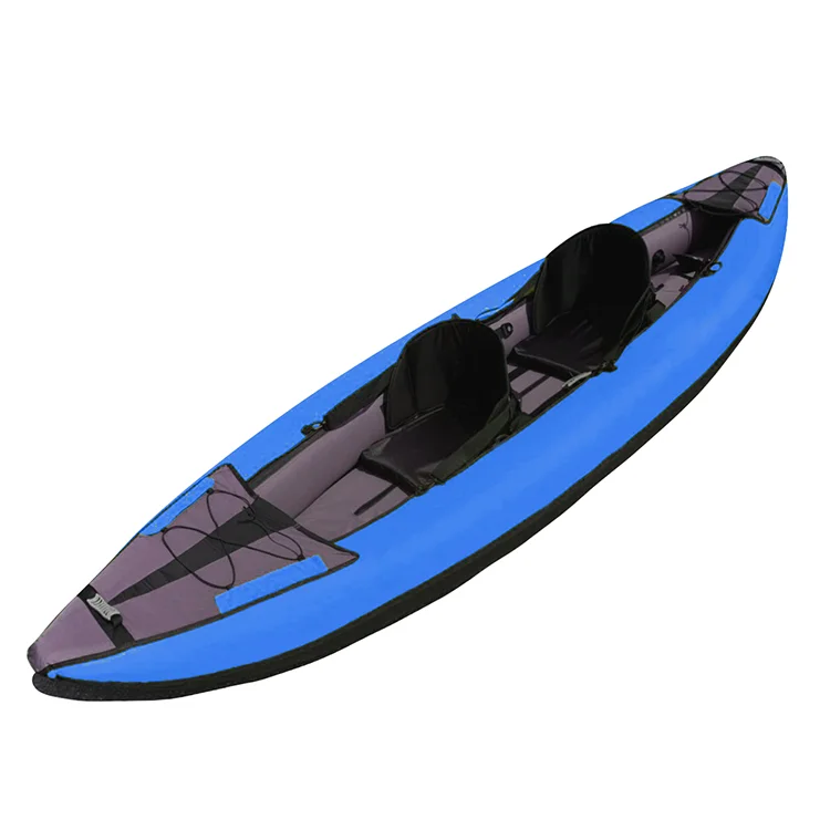 2021 New Wholesale PVC and Polyester Inflatable Kayak 2 Person Boat