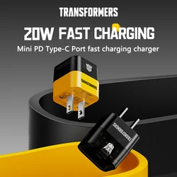 Transformers PD 20W Fast Charger TF-K05 GaN Type C Fast Charging Mobile Charger Plug USBC TypeC Adapter For iPhone Huawei Xiaomi
