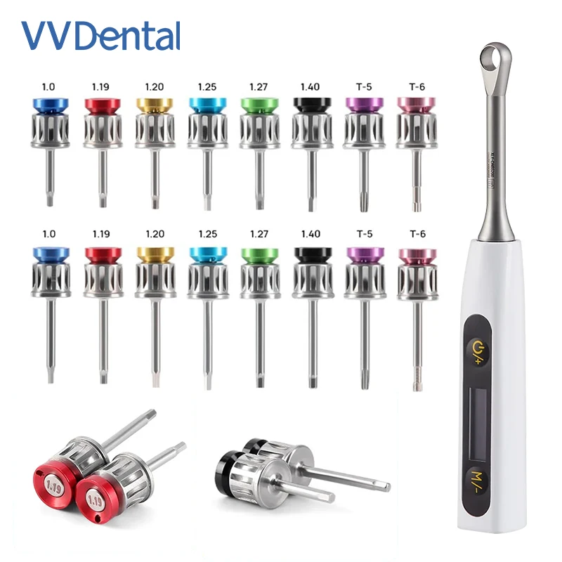 

Dental Electric Implant Torque Screw Driver Wrench with 16pcs Screwdrivers for Dental Implant Restoration Dentistry Equipment