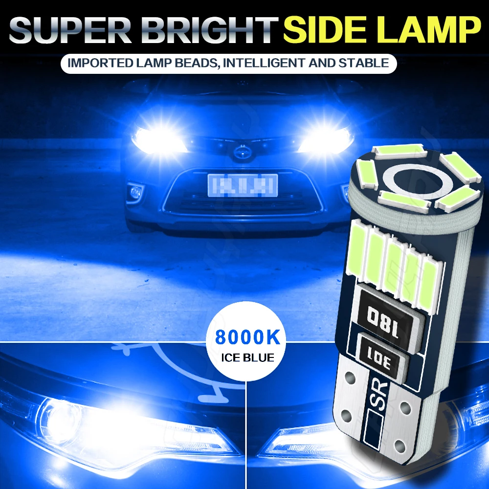 CHUSYYRAY 2PCS Car lights Super Bright LED Headlights High Low Beam Fog Light Bulb White 6000K led lights for car