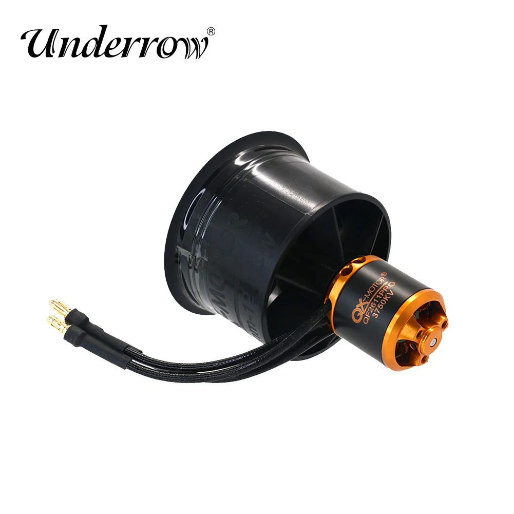 QX-Motor 50mm EDF 12 Blades Ducted Fan QF2611PRO 3100KV 3750KV Motor for RC Multirotor Drone Parts