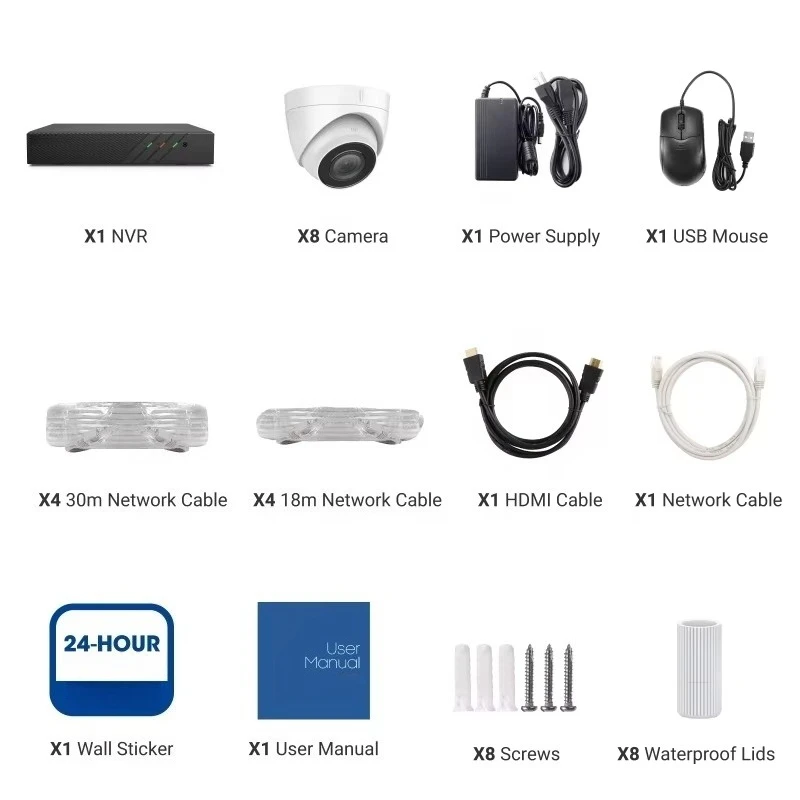 ANNKE 6MP 8CH для бизнеса H.265 + PoE NVR система записи звука 3K 5MP 8 шт. IP-сеть видеонаблюдения