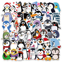 10/25/50pcs Waterproof Cute Penguin Meme Stickers Cartoon for DIY Stationery Phone Laptop Suitcase Water Bottle Kids Toy