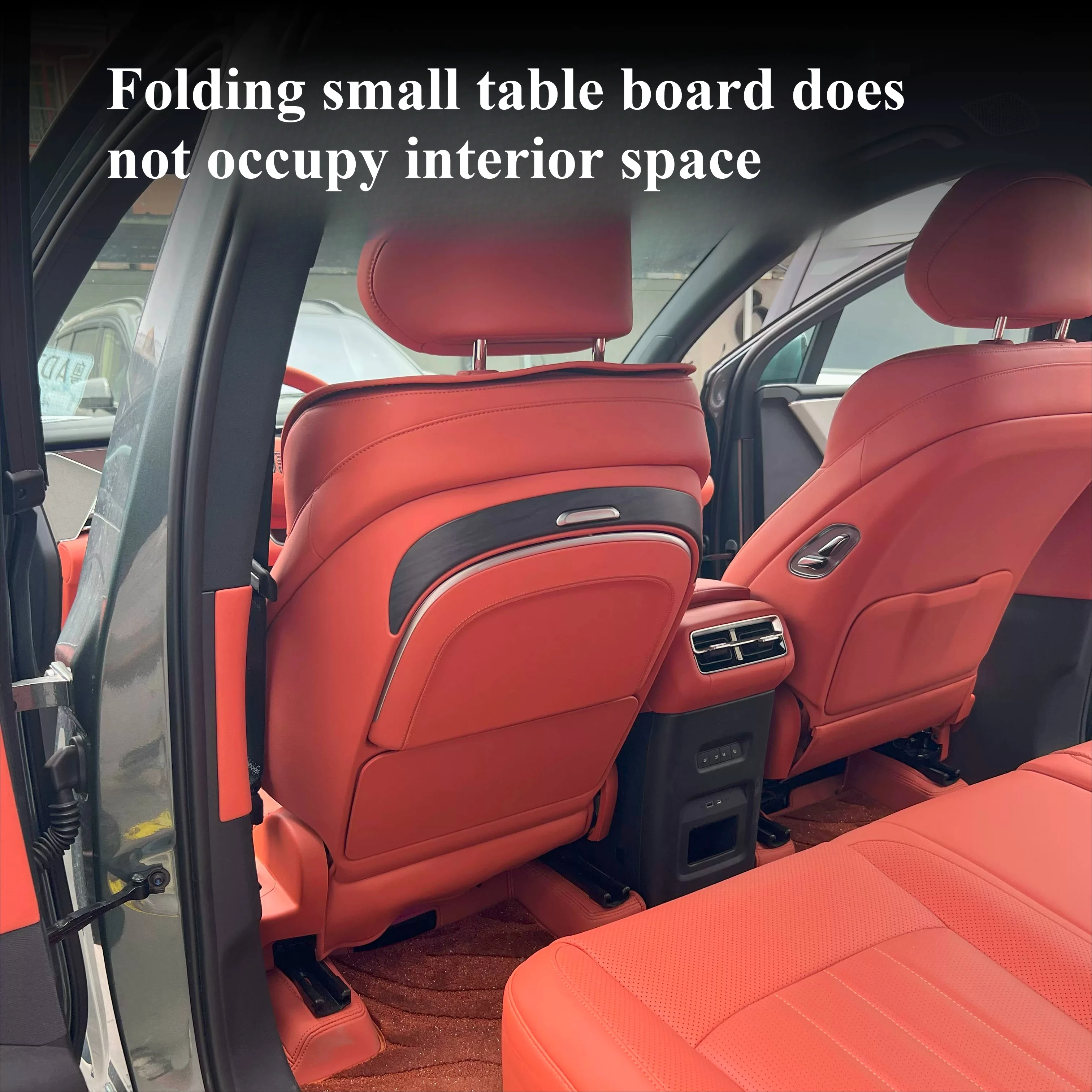 For BYD Atto 8/BYD Sealion 8 Rear electric small table panel - [wireless charging+ambient light] interior accessories