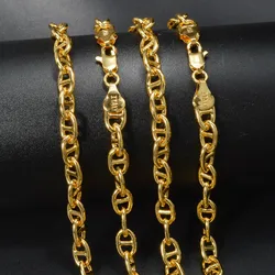Diana Baby Necklace for Men Women Hiphop Neck Snake Chain Necklaces Gold Plated 18K Jewelry Links Luxury Female Daily Party Gift