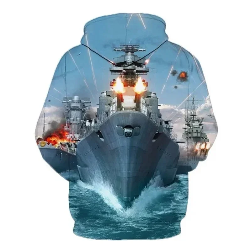 World of Warships Game Hoodie Men Pullover 3D Printed Cool Designs Hoodies Sweatshirt Womens Clothing Harajuku Fashion y2k Hoody