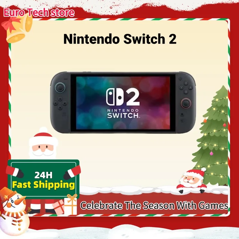 Nouveau Nintendo Switch 2 Premiere mondial Écran 7,9'' Poignée Joy‐Con Console audio réglable améliorée comprend Mario Kart World