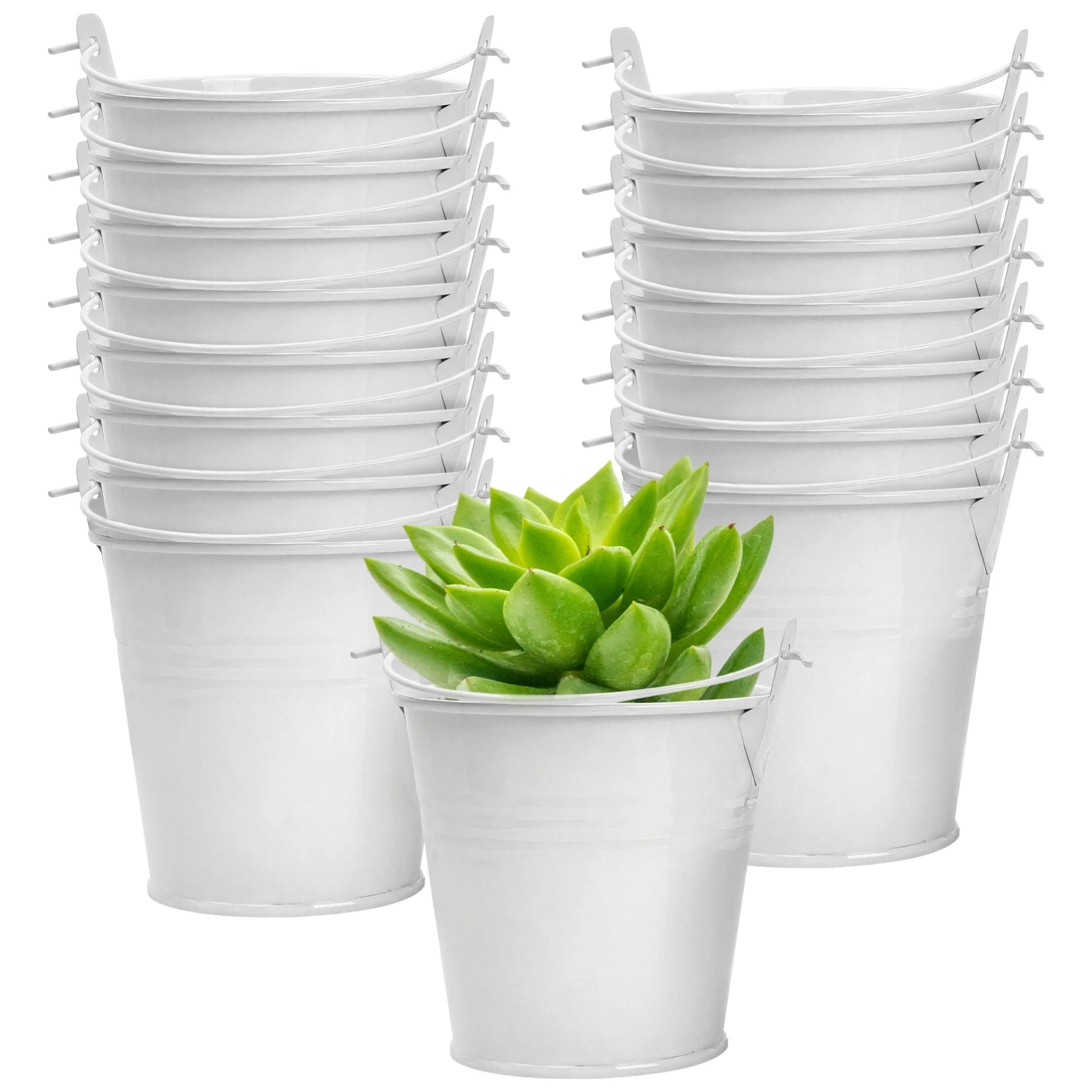 16Pcs Mini Metal Buckets 3