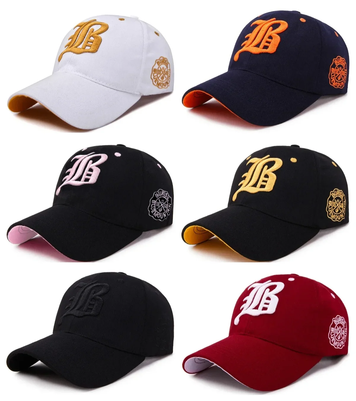 

Men Women's Baseball Cap Summer Cotton Hat Embroidery Snapback Hip-Hop Cap Adult Sport Sun Hat Casual Gorra Hombre Visor Dad Hat