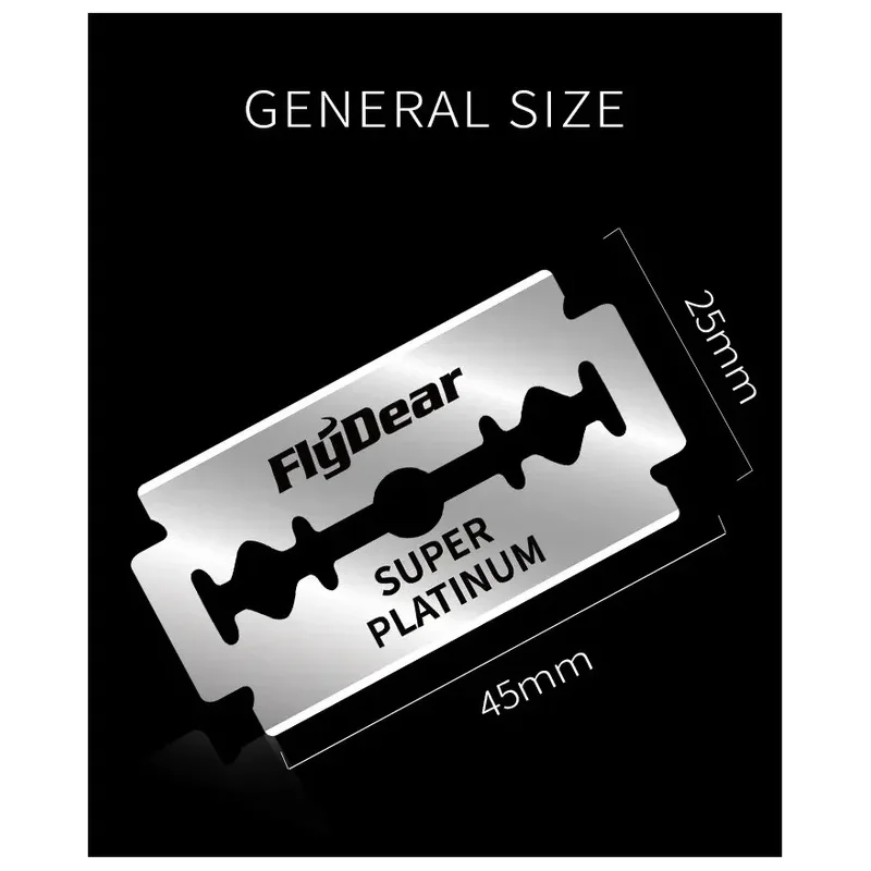 10/20/30/40/60blades Stainless Steel Razor Blade Old-Fashioned Manual Double-Sided Razor Blade Hairdressing Barber Shop Tools