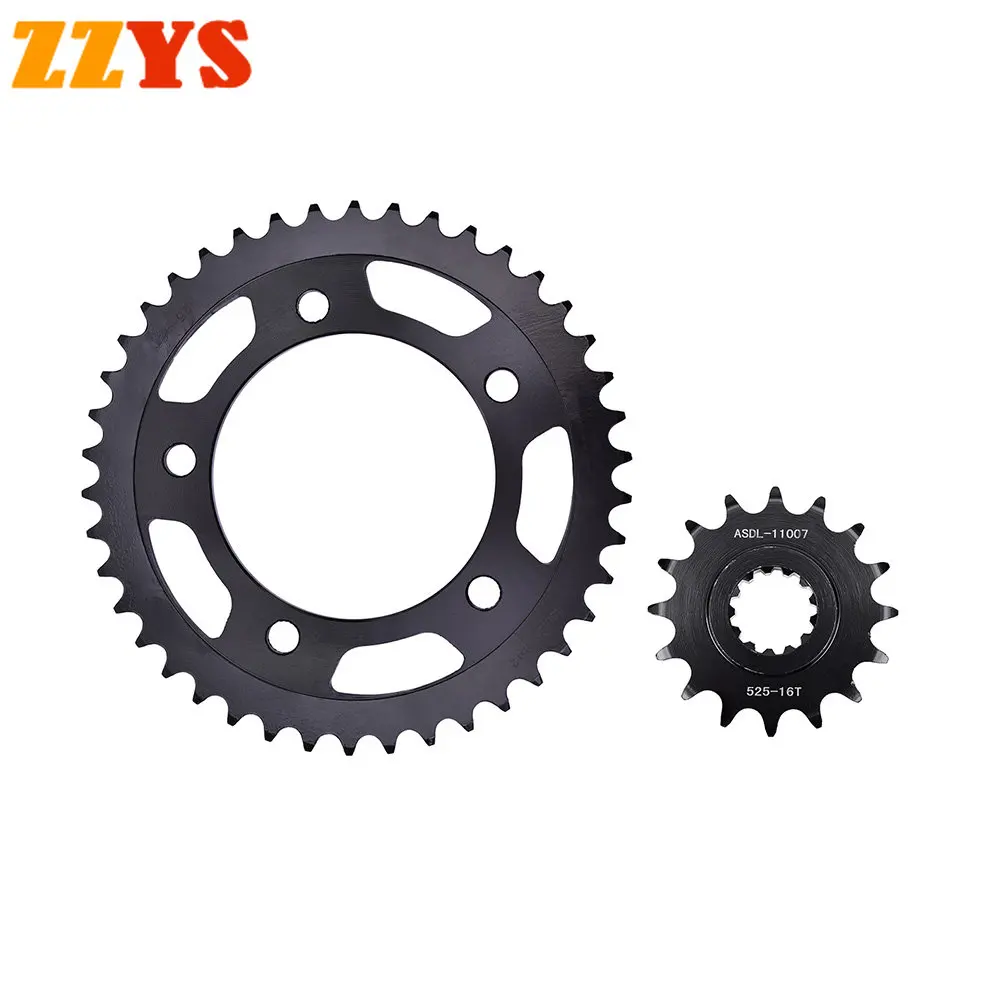 

525 16T 42T Tooth Front Rear Sprocket Gear Wheel Cam For Honda CBR600 CBR600FX CBR600F CBR 600 XL1000 Varadero XL1000V XL 1000