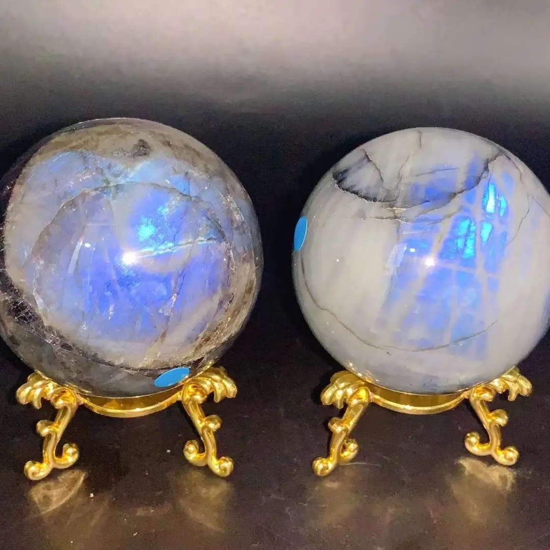 80mm High quality wholesale Natural Labradorite Crystal Orb Gemstone Sphere Ball Reiki Healing