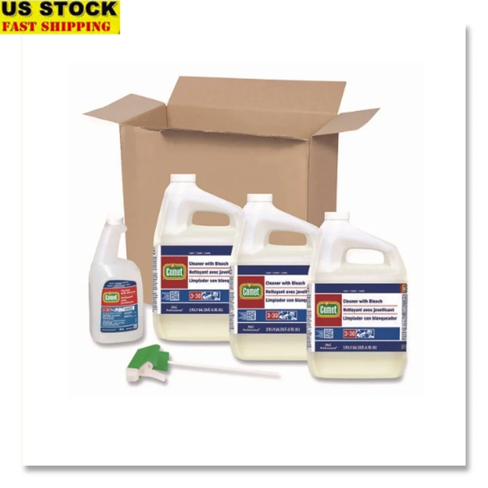 

Универсальный очиститель с отбеливающим жидким пятном, средство для удаления жира, дезинфицирующее средство, керамика, пластик, нержавеющая сталь, для внутреннего использования, 128 жидких унций