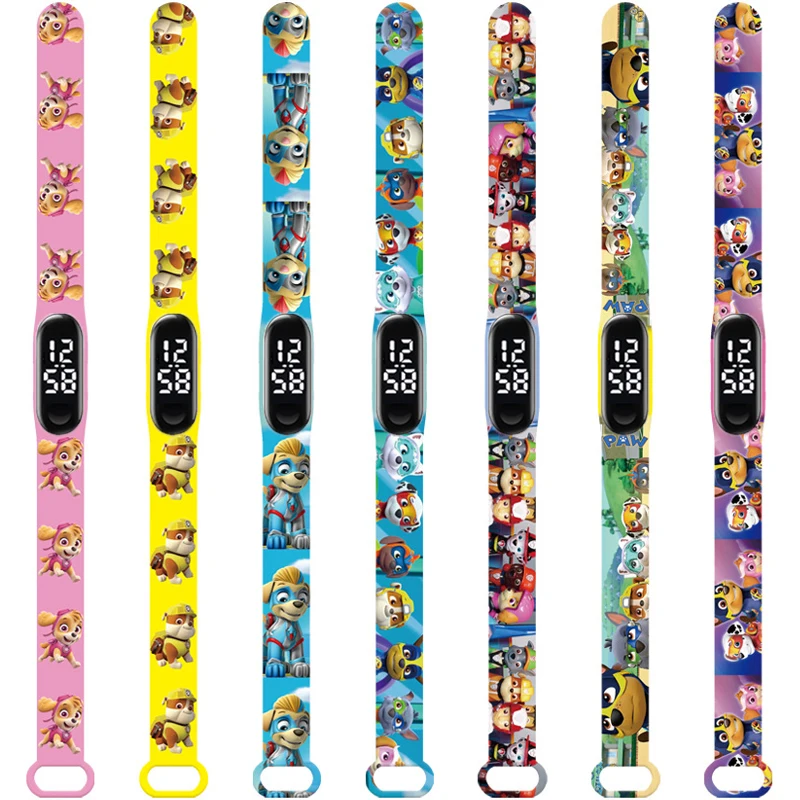 باو باترول الأطفال LED ساعة الرياضة سوار الفتيات الفتيان الساعات سيليكون الذكية شاشة تعمل باللمس الاطفال ساعة إلكترونية هدية عيد ميلاد #2