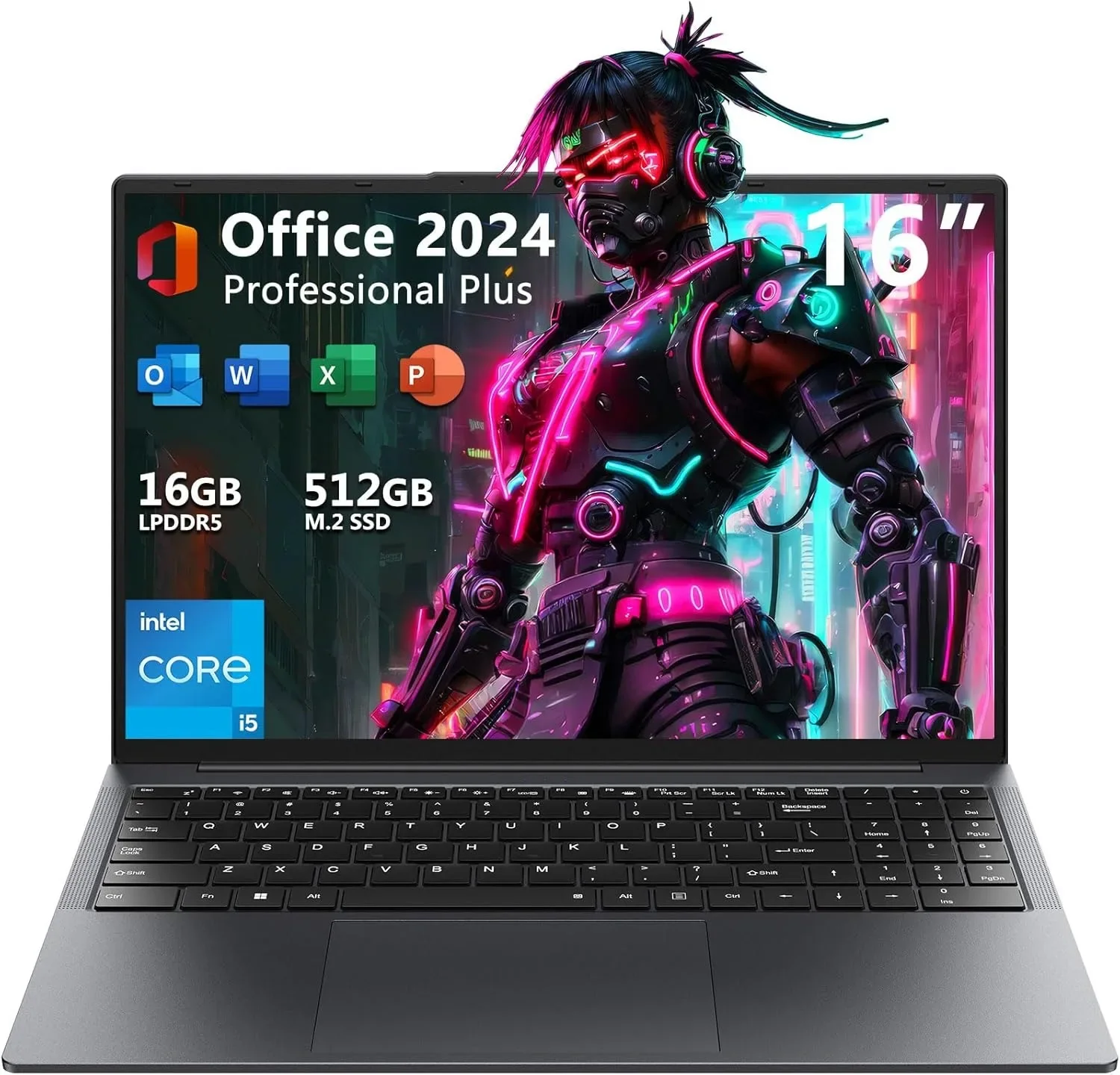 NEW 14.1 inch Laptop Intel N3700 16GB RAM+1024GB ROM Narrow Bezel Screen PC Windows 11 Office Entertainment Lightweight Laptop