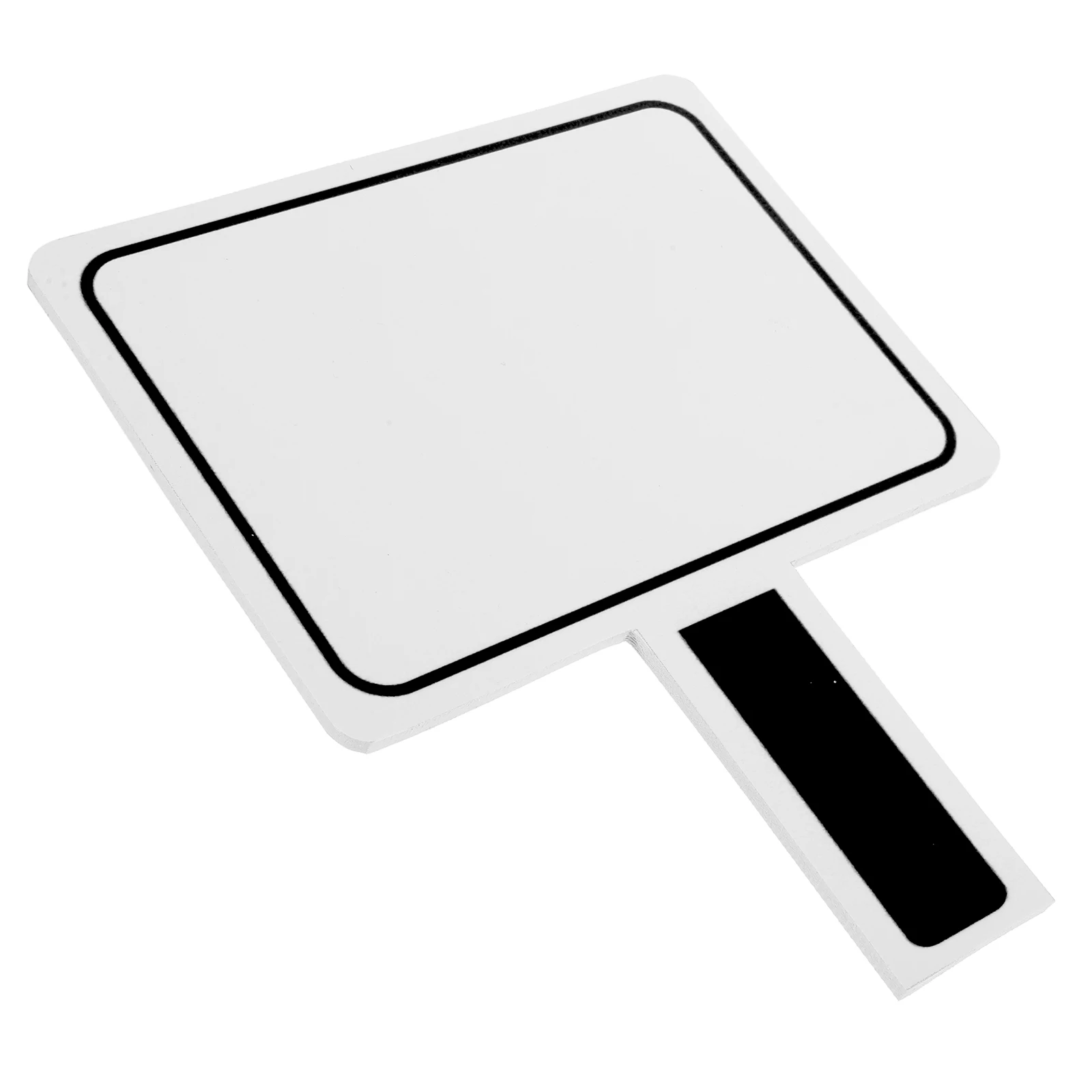 

Double Sided Handheld Dry Erase Board PVC Blank Writing Scoreboard Portable Reusable Classroom Game Props Teaching Voting