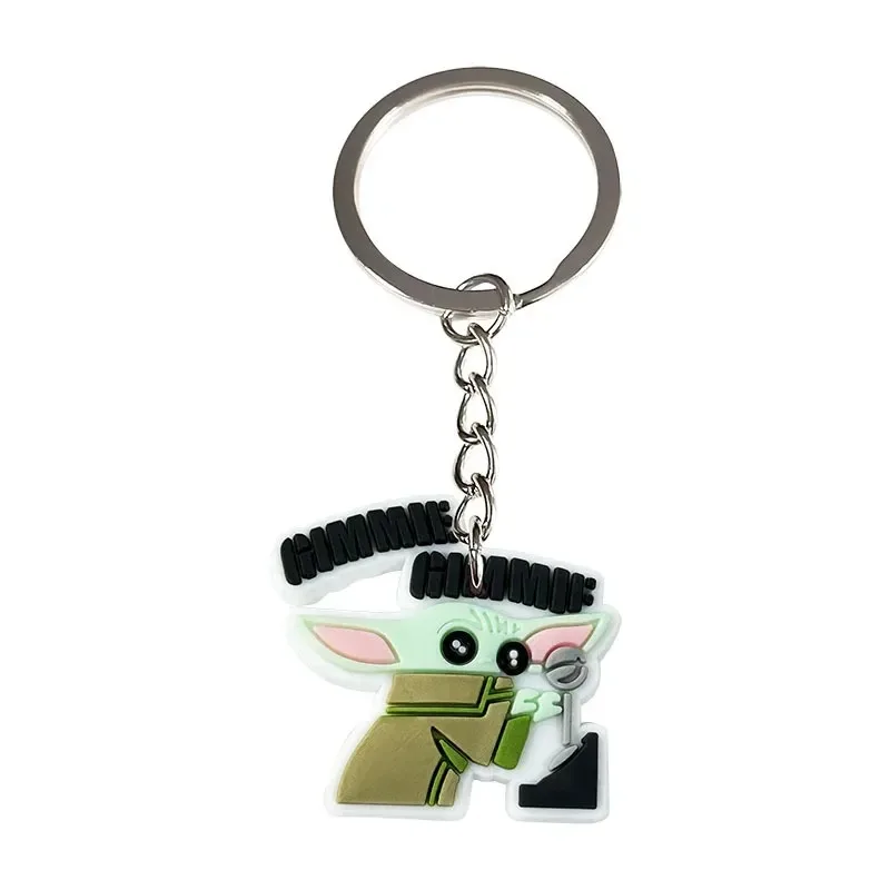 Star Wars Yoda Baby Keychain Silicone Funny Keyring Bag Pendant Couple Car Keyholder Creative Bag Charm Accessories Gift