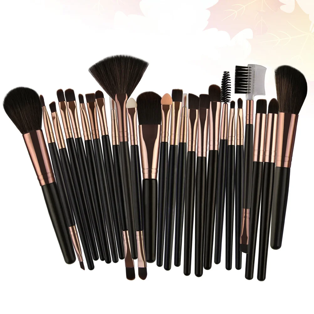 Juego de brochas de maquillaje de 25 uds, cerdas de nailon de alta calidad, mango de plástico, brochas cosméticas para maquillaje de mujer