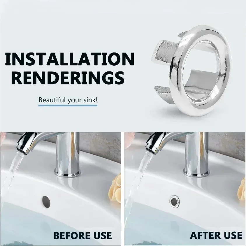 

Круглые заглушки для слива раковины, замена крышек для слива умывальника, заглушки для отверстий слива в ванной и кухне