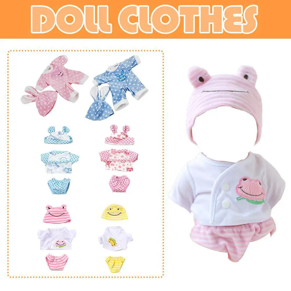 Vestiti per bambole da ragazza da 30 cm: abiti realistici per bambole con design di coniglio e rana, costumi carini per bambole da 30 cm, perfetti per vestire le bambole