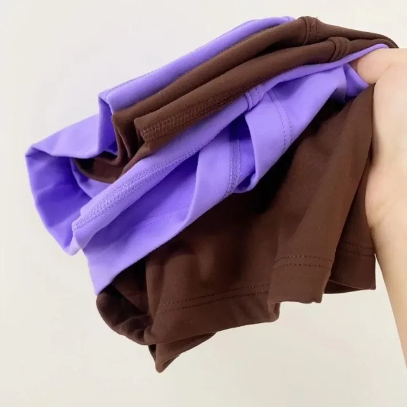 Sexy Solid Color Soft Tight Women Fitness Sport Short High Waist Yoga Short Leggings Cycling Comprehensive Training Jog Athletic