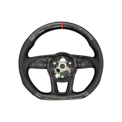 Suitable for Audi A3 S3 RS3 8v.5 2017 2018 2019 replacement carbon fiber or leather steering wheel Modification and upgrade