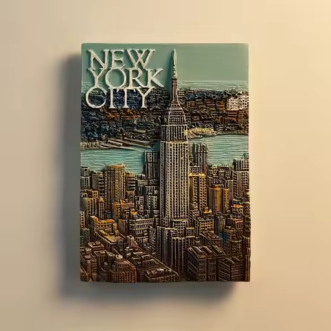 America，New York，3D Stereoscopic，Crafts，Travel commemoration，decoration home，funny magnet，refrigerator magnets