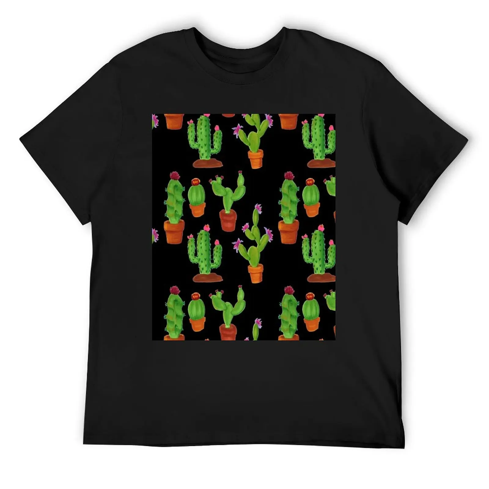 Cactus Sticker Pack - Barrel, Prickly Pear, Saguaro Cactus, Flower, Succulent, Cacti T-Shirt baggy shirts Men's t shirts