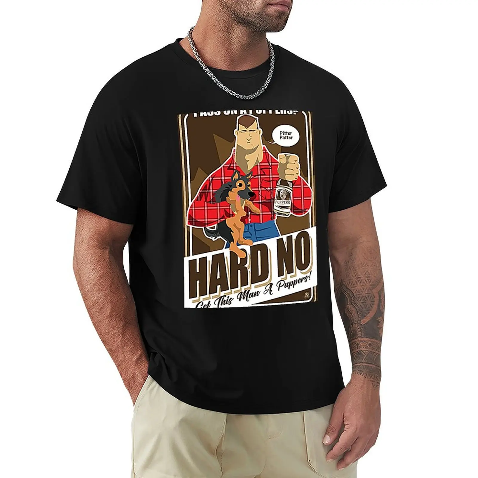 Pass on a Puppers? T-Shirt Trendy Casual Short Sleeve Shirt