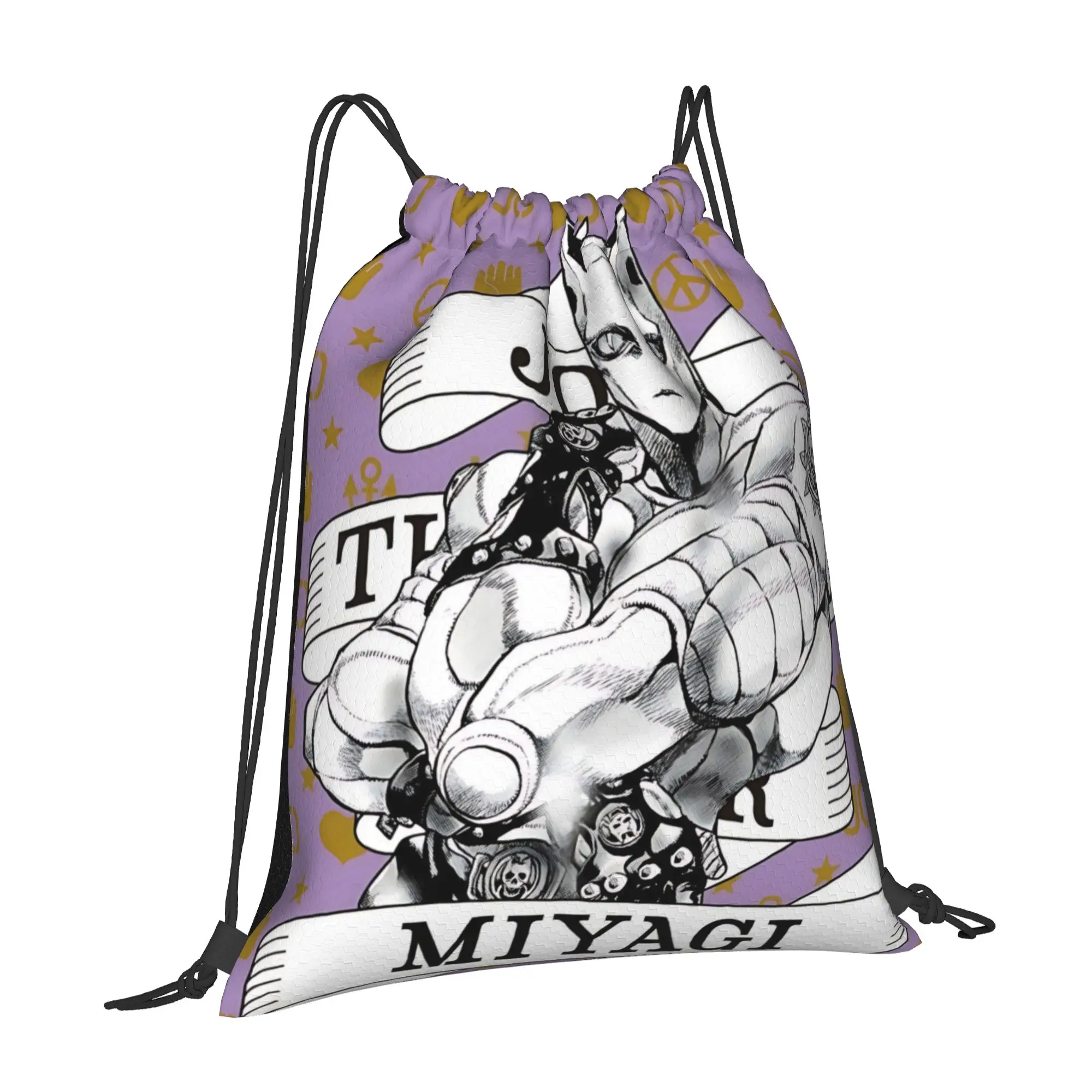 gym Pouch Jojo's Bizarre Adventure World  Drawstring Bags Men Women Storage Backpack Teenager Travel Bag Multi-function Pocket