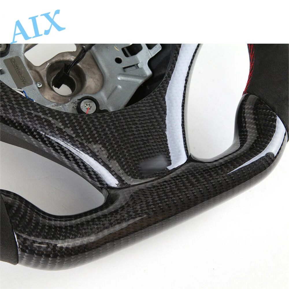 Picture 6: LED Carbon Fiber Alcantara Steering Wheel for BMW E90 E92 M3 E82 E90 E87 M3 M2