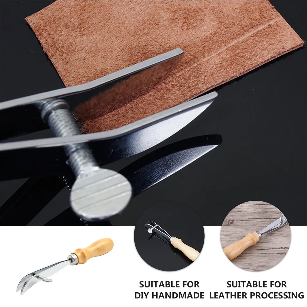 

Premium Material Craft Edges Creaser Comfortable Wood Handle Stitching Groover Bevel Trimmer Tools Spacer
